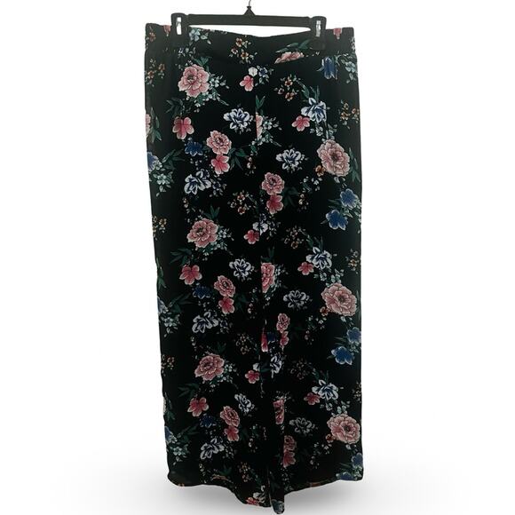 Torrid Challis Wide Leg Pant Plus‎ Size OO Floral Sheer Travel Vacation Resort - Picture 3 of 6